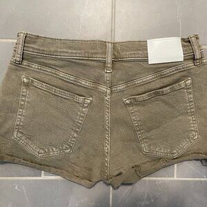 NWOT army green Lucky Brand denim cutoff shorts
